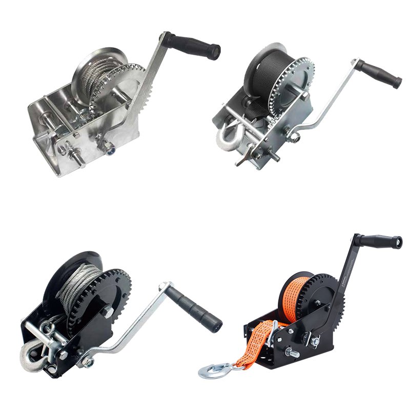 Hot Selling Multi-type Hand Winch Light Duty Anchor Winch Trailer Winch With Wire Rope
